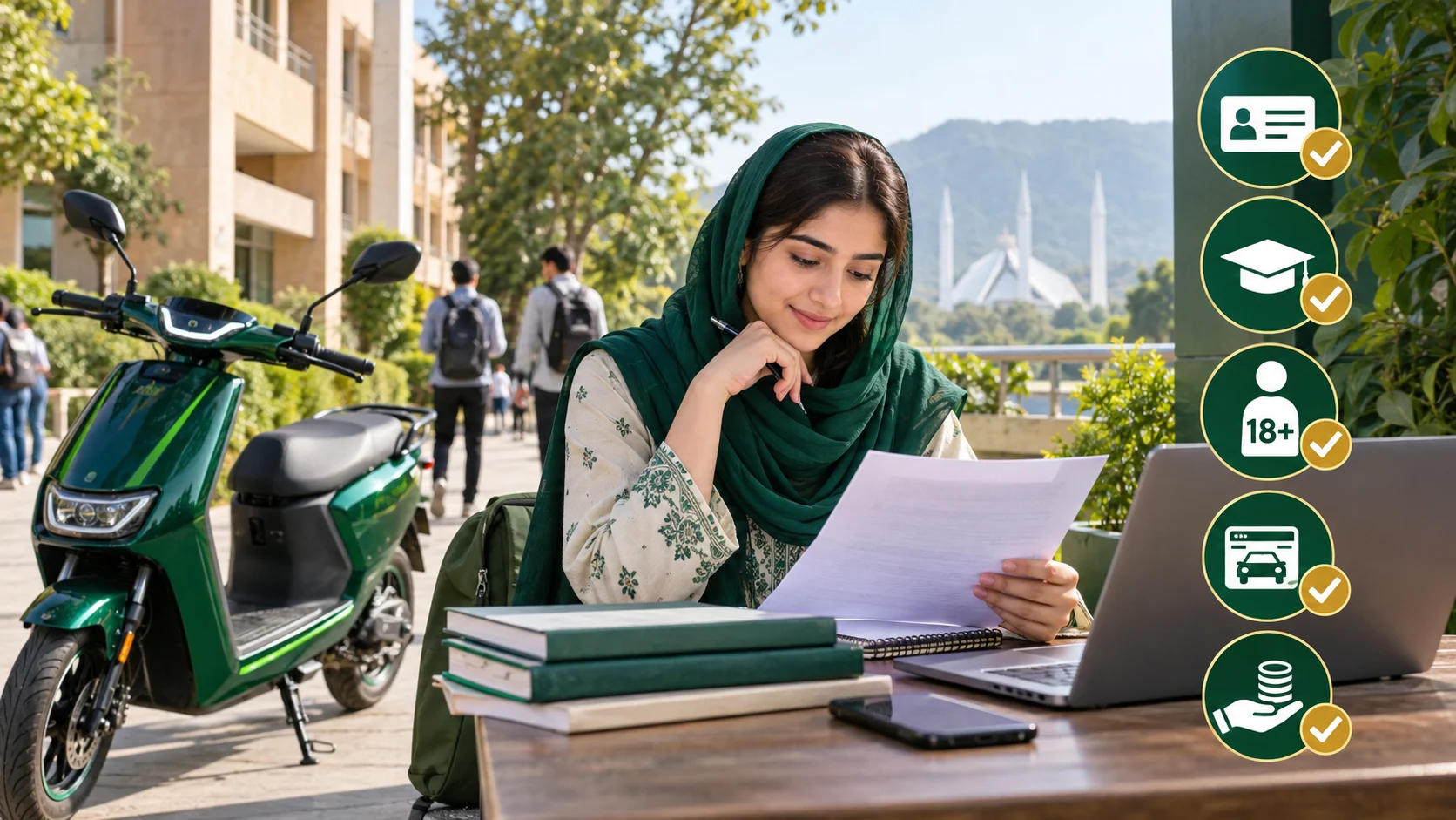 CM E-Bike Scheme Eligibility 2026: Student Checklist visual guide for Punjab e-bike scheme applicants