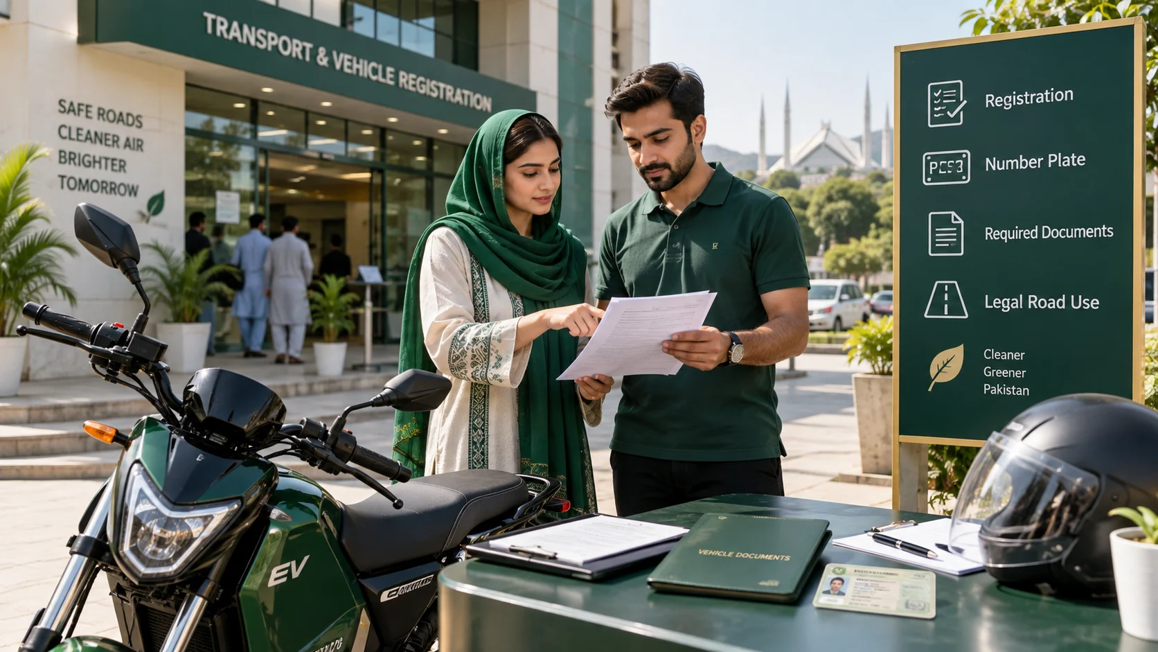 E-Bike Registration and Number Plate Guide for New Owners visual guide for Punjab e-bike scheme applicants